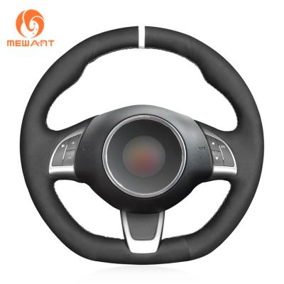 China Acessórios de automóveis para o interior da MEWANT Fiat Abarth 500 500C 595 595C Fiat 500 500C Luxury Steering Wheel Cover Suede For Cars à venda