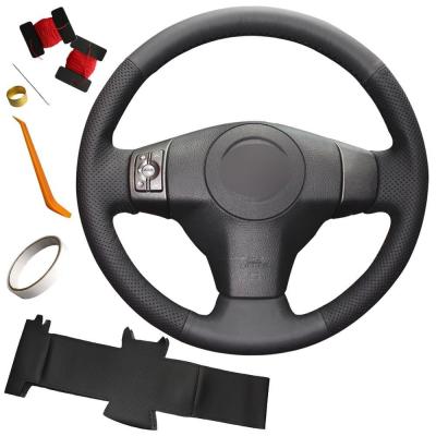 China Artificial Leather Custom Hand Stitching Steering Wheel Cover for Toyota Yaris Vios RAV4 2006 2007 2010 2011 2012 2013 Scion XB for sale