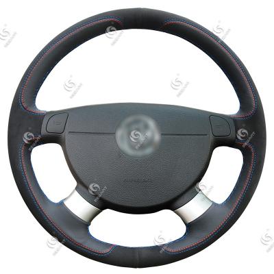 China Custom Hand Sewing Leather Steering Wheel Cover for Chevrolet Lova Aveo Excelle Daewoo Gentra 2013-2015 Lacetti 2006 for sale