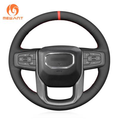 China Customized Available Durable PU Leather Hand Sewn Steering Wheel Wrap for GMC Sierra 1500 Limited 2500 3500 Yukon (XL) 2014-2020 for sale