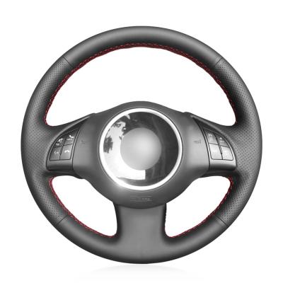 China DIY Leather Custom Black Car Steering Wheel Cover For Fiat 500 2007 2008 2010 2011 2012 2013 2014 2015 500e 500C 2016 2017 2018 for sale