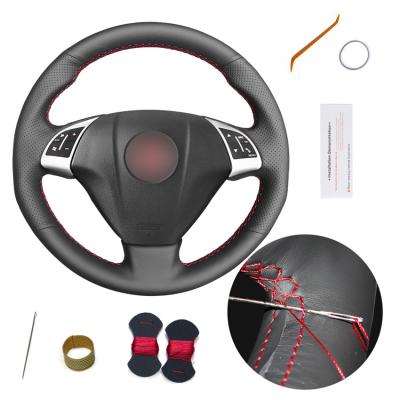 China Hand Stitching Artificial Leather Steering Wheel Cover for Fiat Bravo Linea Grande Punto 2005 2006 2007 2008 2009 2010 2011 2012 for sale