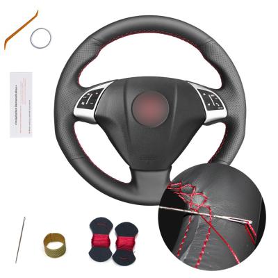 China Hand Sewing Artificial Leather Steering Wheel Cover for Fiat Bravo Linea Grande Punto 2005 2006 2007 2008 2009 2010 2011 2012 for sale