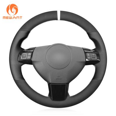 China Cubierta del volante de piel de camiseta de costura a mano para Opel Vauxhall Corsa VXR Holden Astra H GSI Zafira B OPC Vectra C en venta