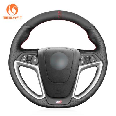 China Custom Hand Sewing Leather Suede Steering Wheel Cover for Opel Astra GTC OPC Vauxhall VXR Holden Astra for sale