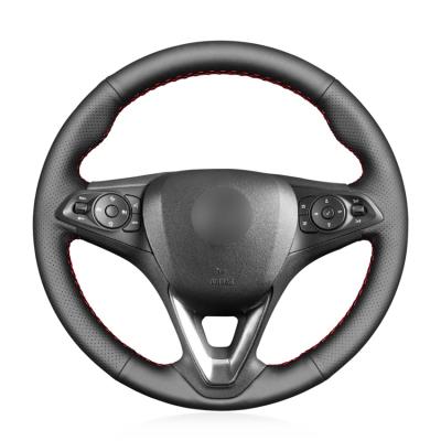 China Artificial Leather Steering Wheel Cover for Opel Vauxhall Astra K Corsa E Crossland X Grandland X Insignia CT B Karl Zafira for sale