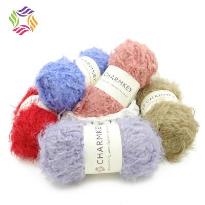 China Anti-pilling soft touch 100%Nylon feather long fancy yarn for baby hat and knitting clothes and scarf for sale