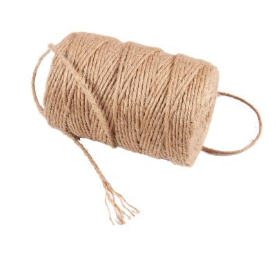 China Wholesale Custom High Quality Low Shrinkage Hemp Jute Rope Roll Natural Jute Twist Color 2Mm Rope Gift Wrapping Rope 10m for sale