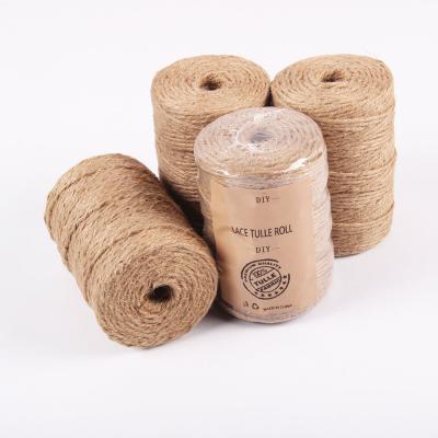 China Wedding Decoration DIY Hemp Wrapping Twine Stocking Twine Shrink Jute Twine Rope Hemp Rope Rustic Wrapping Twine Gift Wrapping Rope for sale