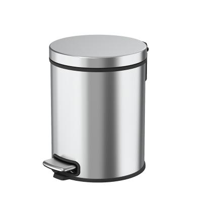 China Factory Price Stainless Steel Pedal Kitchen Cheap Household Trash Can Household Commercial Waste Bin With Lid for sale