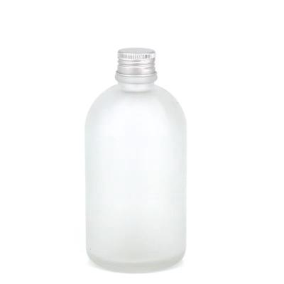 China Empty Beverage 250ml 500ml Narrow Mouth Boston Round Clear Juice Beverage Glass Kombucha Bottle for sale