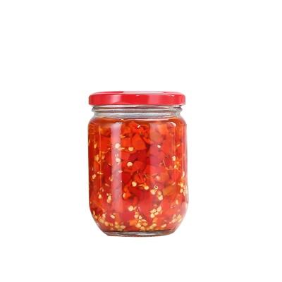 China Wholesale Customized Food Logo Glass Jam Jars With Lid for sale