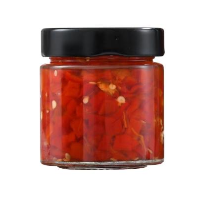 China 25ml 50ml 75ml 100ml 195ml 240ml 350ml 500ml Recyclable Round Storage Jar Chili Sauce Honey Food Storage Glass Jar With Twist Off Lid for sale