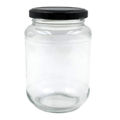 China 100ml/150ml/200ml Small Round Glass Food Jam Jars Glass With Lid Storage Marine Jar For Food for sale