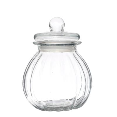 China High Quality Glass Food Barrel Kimchi Jar With Lid 2.5/5/6.4/10l Sealed Clear Glass Kimchi Drink Jar for sale