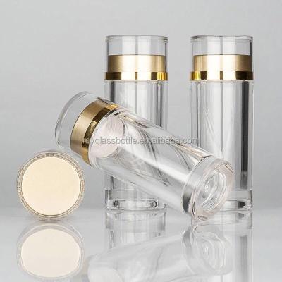 China High quality cylindrical crystal white glass jar bottle for capsule or pills for sale