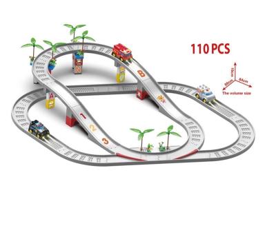 China Slot Toy Newest Christmas Toys Electric Rail Train Set With Light And Music for sale