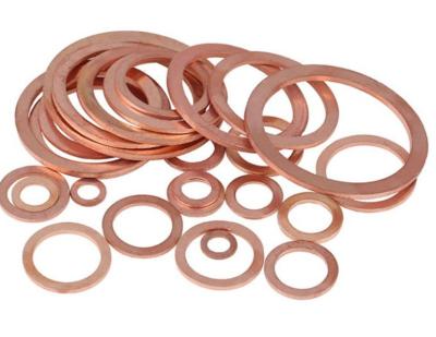 China Copper Made in China Top Quality Popular Product Round True Color Ring Gasket Copper Gaskets for sale