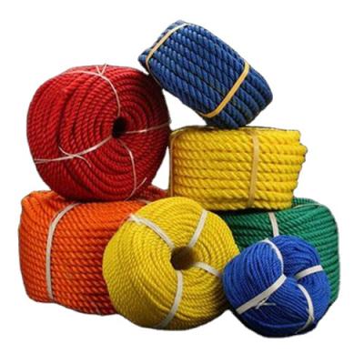 China Waterproof High Tensile Polypropylene PP Rope PP Danline Twisted Bundling Rope For Fishing Net Marine for sale