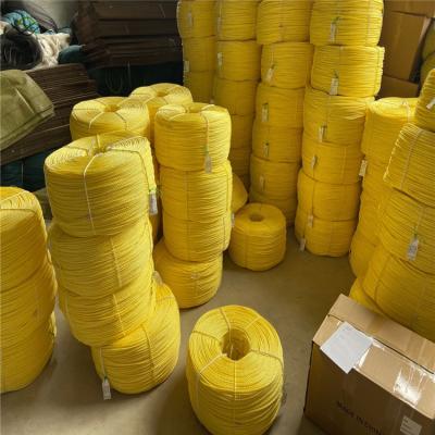 China High Quality Commercial Fish Rope 3 Strands PP PE Twist Rope YELLOW Strong China Factory Price for sale