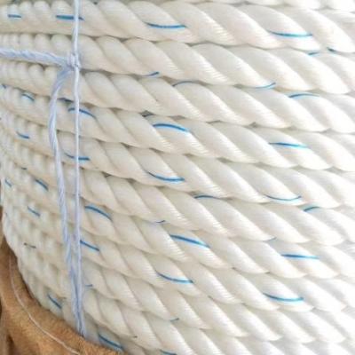 China White Fish PP Fishing Ropes 18mm Diameter With Blue Tape Net And Strong Ropes Rope for sale