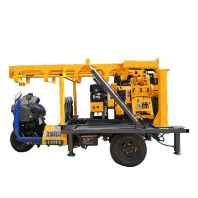 China Machinery Repair Shops Hongrun Tricycle Truck Mounted Hydraulic Exploration Drilling Rig for sale