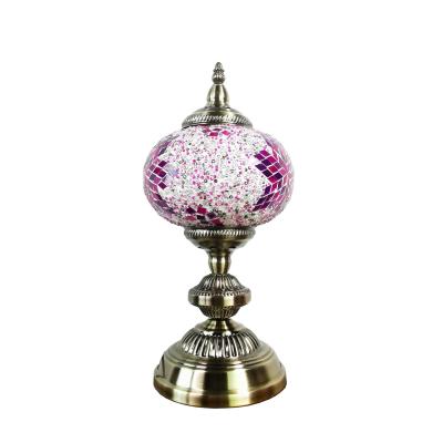 China Cafe Mediterranean Hotel Dining Room Living Room Bedroom Lamp Table Decorative Turkey Mosaic Lamp for sale