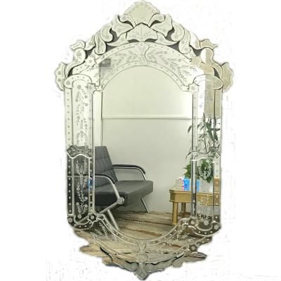 China New Modern Elegant European Style Cutout Mirror Entrance Decorative Mirror Bathroom for sale