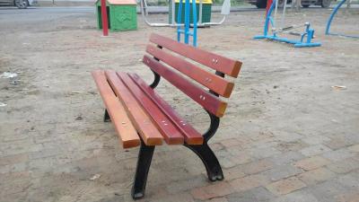 China long chair for people to free in the park or distric wood and steel YGSP-077TJ for sale