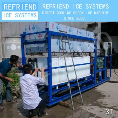 China 3T Evaporator Block Ice Machine Direct Cooling Aluminum ICE BLOCK for sale