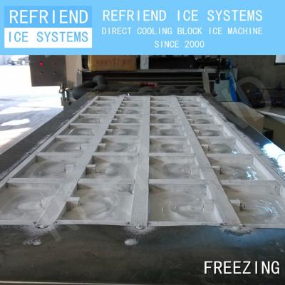 China 2T Plate Block Machine Direct Cooling Aluminum Freezing Ice Block for sale