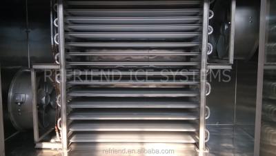 China Industrial Air Jet Plate Freezer For Fish And Shrimp 750kg/batch for sale