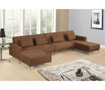 China Adjustable (other) Microfiber set 7 seater modern corner bed sectional sofa for sale