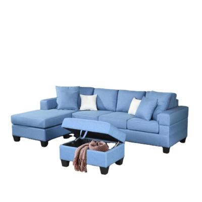 China Convertible European new style living room fabric sofa set design for sale