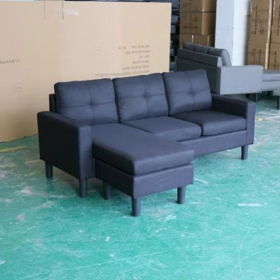 China Foldable Living room sofa 3 2 sets L shape sofa modern new design with Competitive price for sale