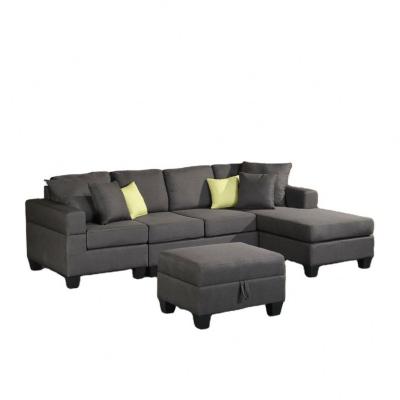 China Convertible New model furniture comfortable fabric sectional sofa set design modern leisure living room corner sofa sets for sale