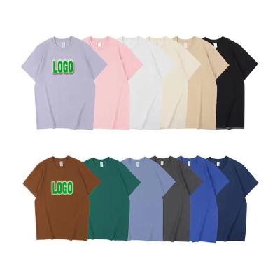 China High Quality Viable Cotton 230gsm Cheap Blank Oversize T-shirt For Men O-neck Short Sleeve Muti-color RTS Cheap High Quality Wholesale for sale