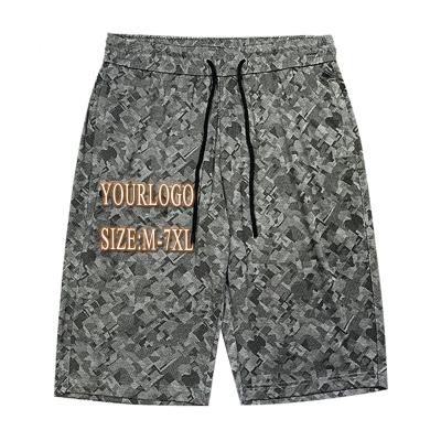 China New Style Summer Sustainable Cotton Printing Custom Logo Wholesale Shorts Plus Size Overweight Muti Black Men Shorts Fashion Style for sale