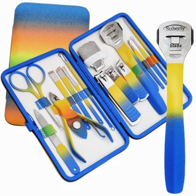 China Hot Selling Personal Care Tool Stainless Steel Nail Manicure Set 16 Pieces Nail Sets Beauty Manicure Pedicure Set for sale