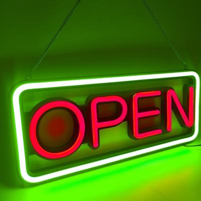 China Wedding Open Close Sign Store Open Business Lighting 24 Hours Store Neon Led Open Sign for sale