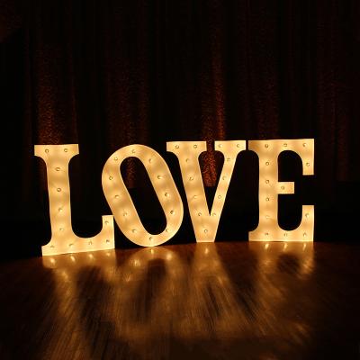 China Outdoor Big Marquee Stores Big LED Love Letters Giant Light Up Letters for sale