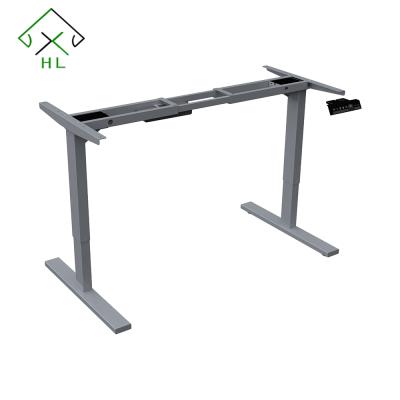 China Electric Adjustable Dual Motor Electric Standing Desk View Height (Height) Adjustable Desk for sale