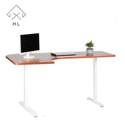 China Happyland High Quality Modern Adjustable Computer Telescopic Ergonomic Electric Height Adjustable (Height) Standing Desk for sale