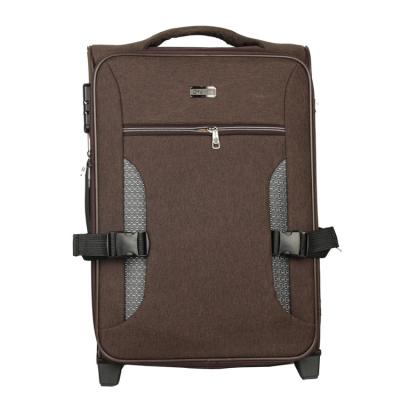 China Factory wholesale OEM polyester travel luggage nylon unisex bag 4 pieces spinner suitcase set luggage trolley for sale