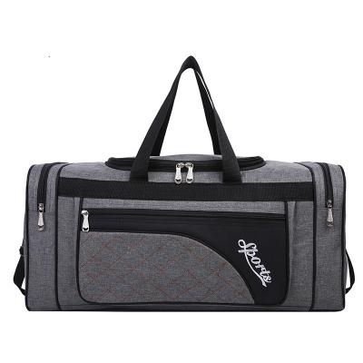 China Oxford OEM Embroidered Fitness Line Travel Bag Outdoor Sports Large Capacity Duffel Bags Men's And Women's Stilettos for sale