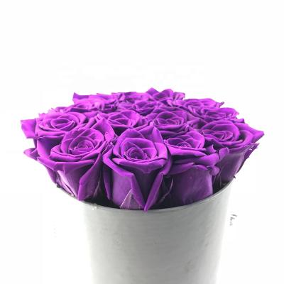 China Home Decoration& gift wholesale A grade preserved flower roses in box for gifts wedding decoration centerpiece for sale