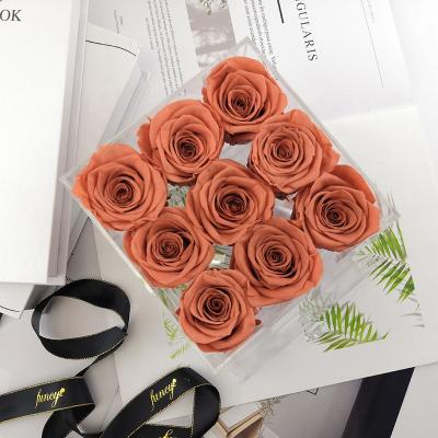 China Eternal Acrylic Infinity Rose Box Preserved Roses from Rose Valentines Gifts Forever Flower from Eternal Wholesaler for sale