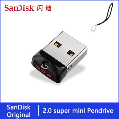 China Original SanDisk Pendrive Metal Mini USB Flash Drive 32 64gb 32gb 16gb 64 16 Gb Pen Drive 2.0 USB Stick Disk On Main Memory For Phone for sale