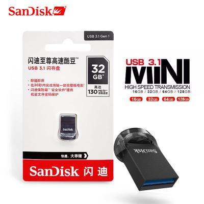 China SanDisk Plastic USB 3.1 Super Flash Drive 256GB CZ430 Mini Pen Drive 16GB 32GB 64GB 128GB Memory Stick Up to 130MB/s High Speed ​​Pendrive for sale