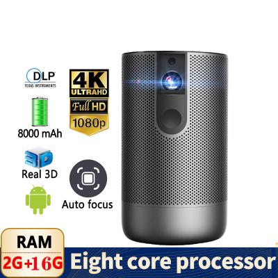 China Projector Smart DLP Mini Projector 1080P 2.4G / 5G Wireless Video Projector Full HD Android (2G+16G) Support 4K 3D Game Beamer for sale